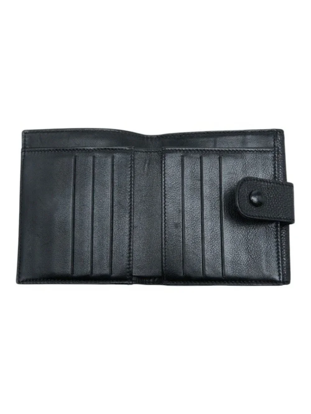 Chanel CC Logo Bifold Wallet Black Caviar Leather